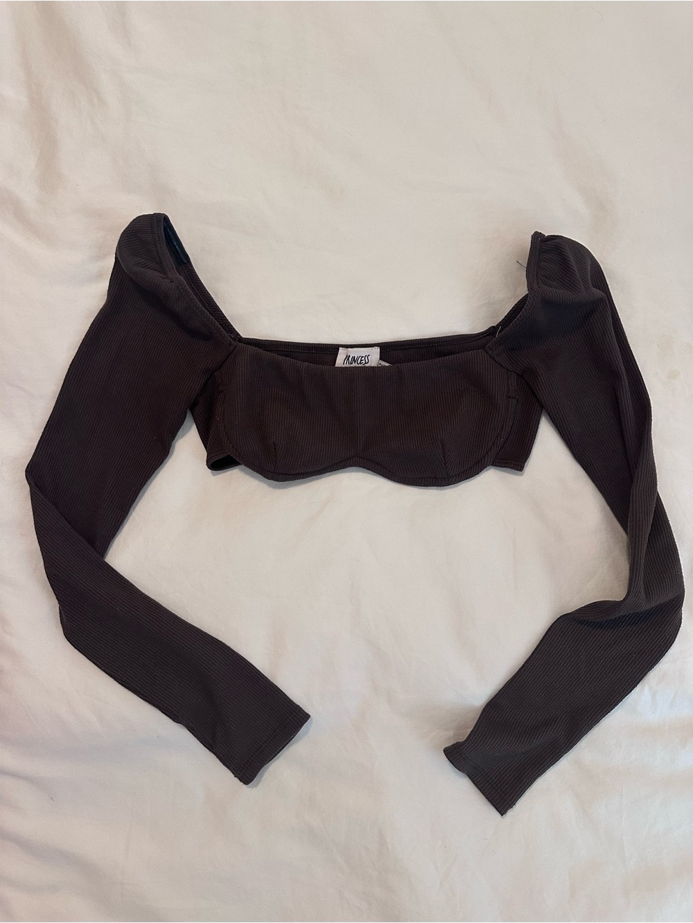 PRINCESS POLLY LONG SLEEVE BRALETTE TOP